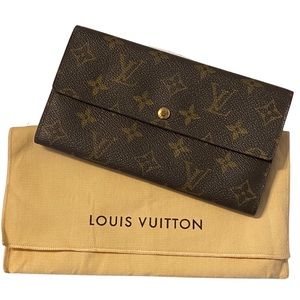 Vintage 1997 Louis Vuitton Monogram International Wallet with Dust Bag & COA